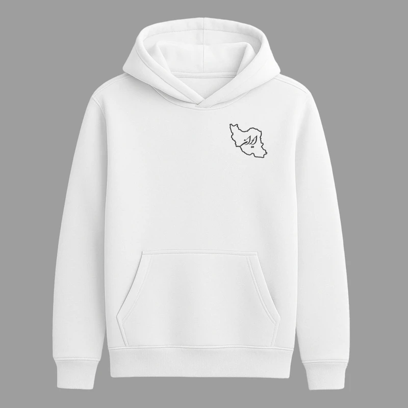 هودی مردانه مدل گلدوزی طرح ایران کد 0_1