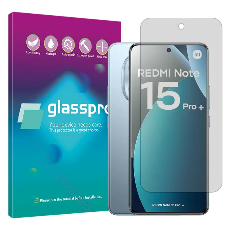 محافظ صفحه نمایش مات گلس پرو مدل هیدروژلی مناسب برای گوشی موبایل شیائومی Redmi Note 15 Pro Plus