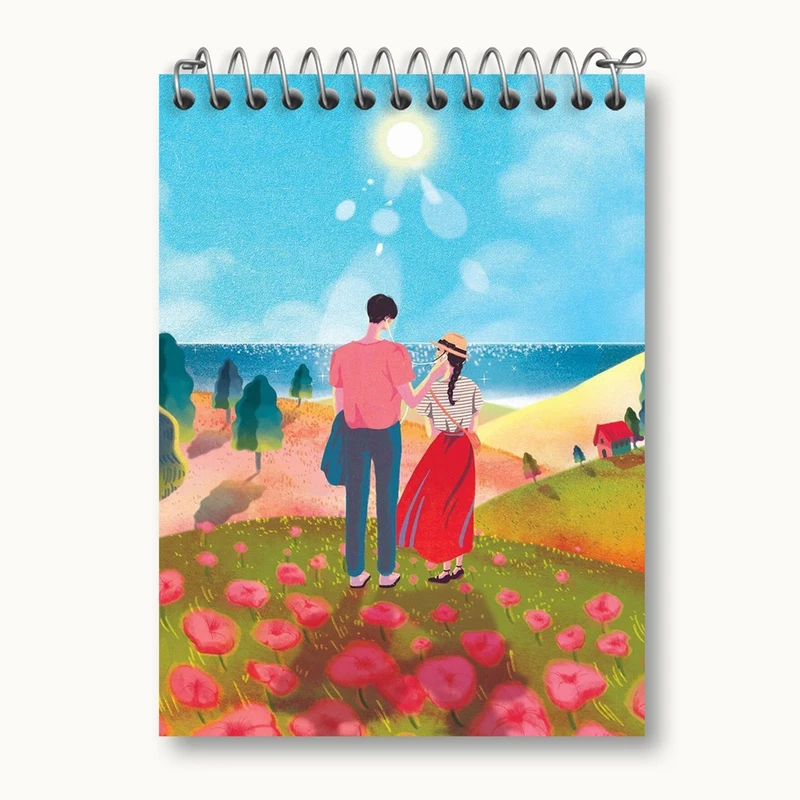 دفتر یادداشت 50 برگ خندالو مدل عاشقانه کد 27132