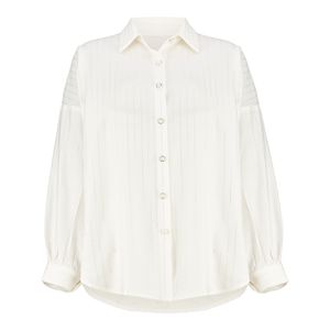 شومیز آستین بلند یقه برگردان زنانه مدل 001