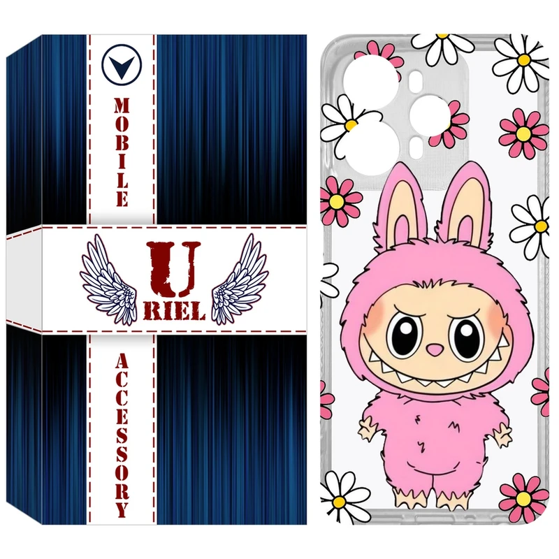کاور یوریل مدل Clear کد 106 طرح لبوبو Labubu مناسب برای گوشی موبایل وکال V1 / V1 Plus