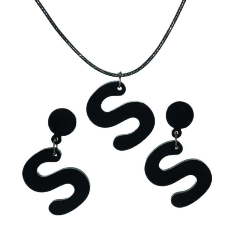 نیم ست دخترانه مدل حروف انگلیسی طرح S نیم ست دخترانه مدل حروف انگلیسی طرح S