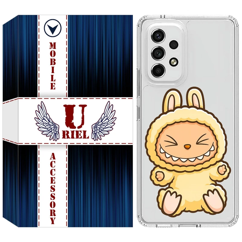 کاور یوریل مدل Clear کد 135 طرح لبوبو Labubu مناسب برای گوشی موبایل سامسونگ Galaxy A32 5G / M32 5G