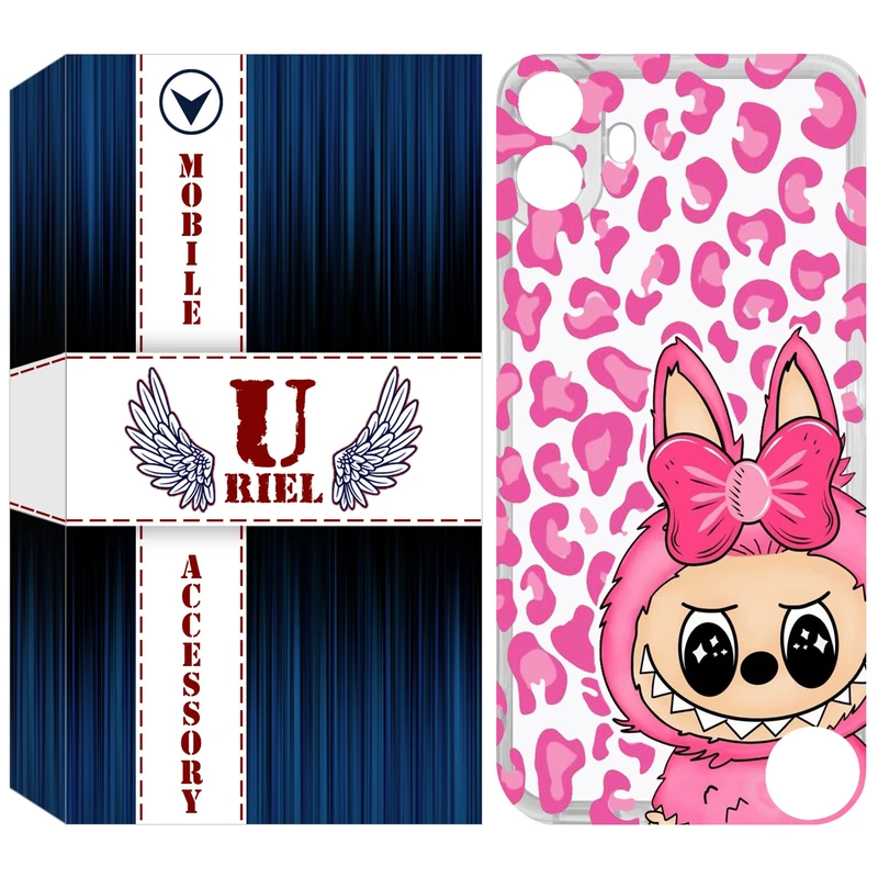کاور یوریل مدل Clear کد 107 طرح لبوبو Labubu مناسب برای گوشی موبایل ناتینگ فون Nothing CMF Phone 1