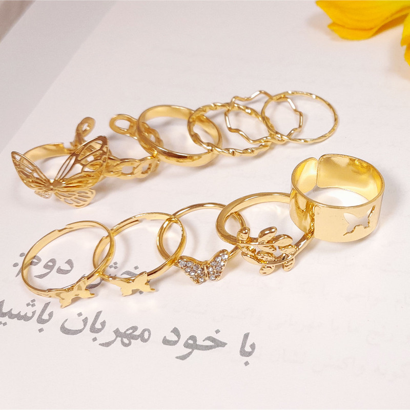 انگشتر زنانه مدل کد Rns1 مجموعه 11 عددی