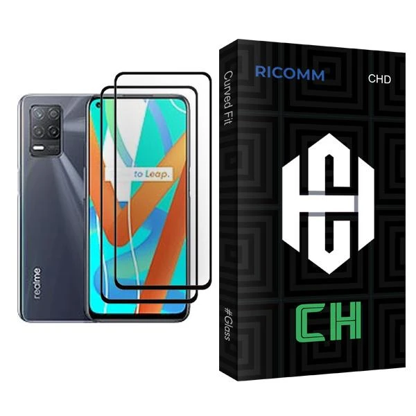 محافظ صفحه نمایش ریکام مدل CH Glass MIX002 مناسب برای گوشی موبایل ریلمی V13 5G بسته دو عددی