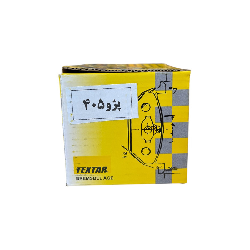 لنت ترمز جلو تکستار مدل 01 دو جفت مناسب برای پژو 405