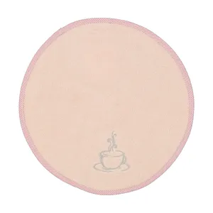 حوله آشپزخانه سلین طرح فنجان مدل D001g909 سایز 30×30 سانتی متر