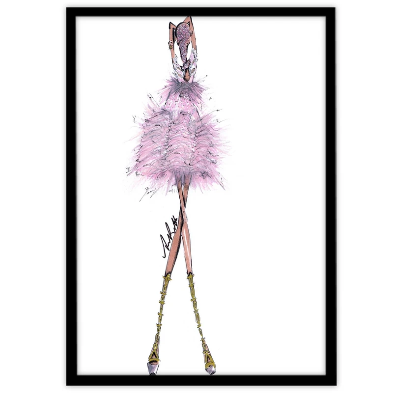 تابلو بکلیت طرح فشن مد و لباس زنانه مدل B-15091