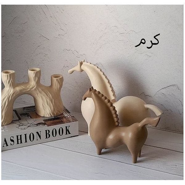 مجسمه مدل اسب مینیمال مجموعه دو عددی