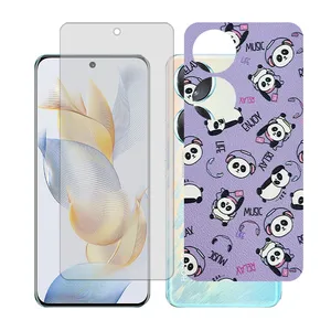 Glass together model transparent screen protector suitable for Honor 90 mobile phone with back cover sticker