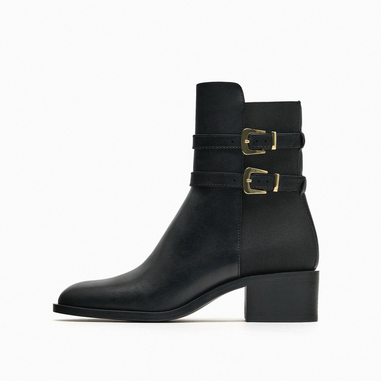 STRAPPY ANKLE BOOTS WITH BUCKLE