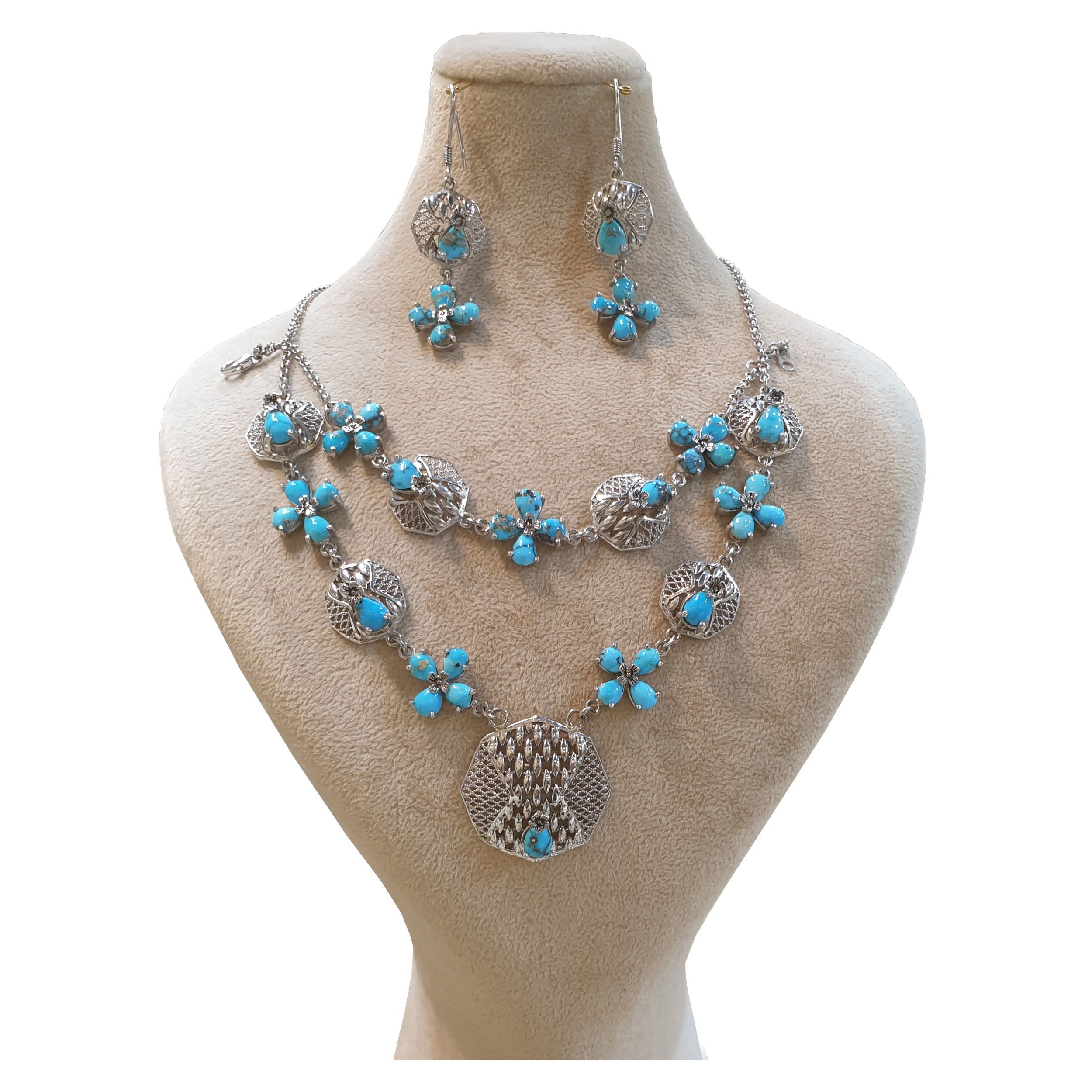 نیم ست نقره زنانه مدل 30313