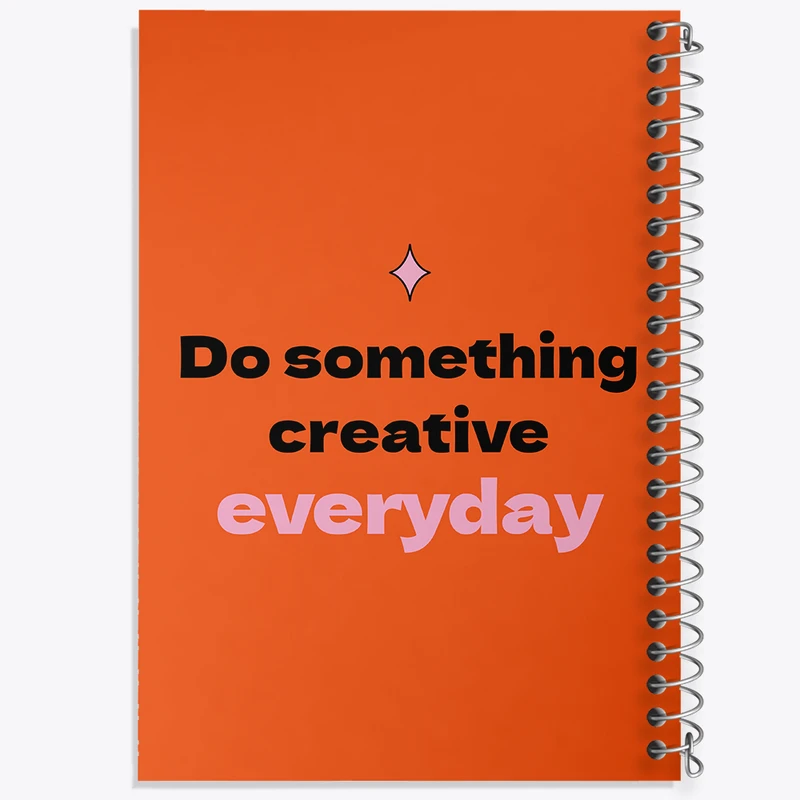 دفتر مشق 50 برگ خندالو طرح Do Something Creative Everyday کد N2386