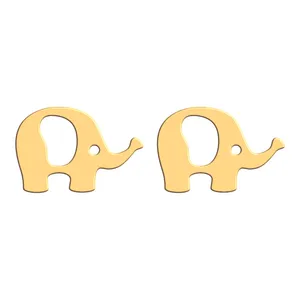 گوشواره طلا 18 عیار زنانه فرشته مدل فیل WEL-000414