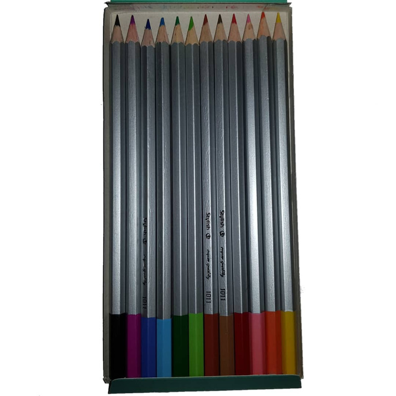 مداد رنگی 12 رنگ استایلیش مدل 15