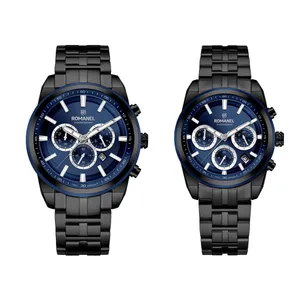 ست ساعت مچی عقربه‌ای کوارتز زنانه و مردانه رومانل مدل RM422002M-L