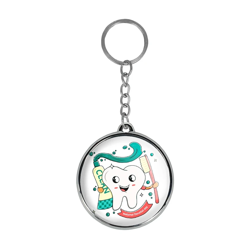 جاکلیدی خندالو طرح دندان و دندانپزشکی کودکانه مدل دوطرفه کد 2775527756