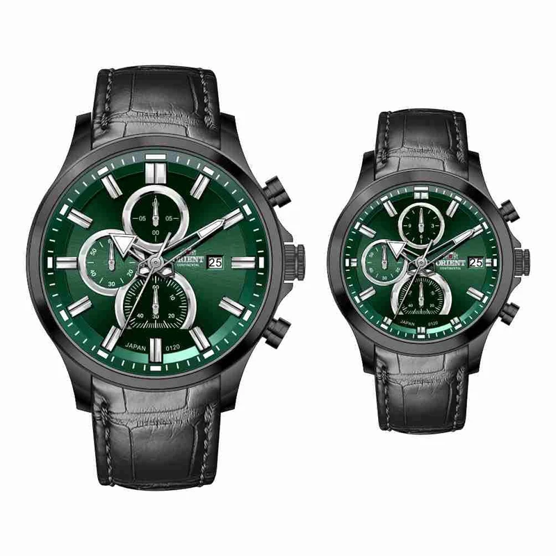 ست ساعت مچی عقربه‌ای کوارتز زنانه و مردانه اورینت کانتیننتال مدل 0120-9