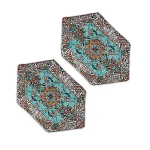 رومیزی ترمه مدل شاه عباسی کد ASALI-917 بسته دو عددی
