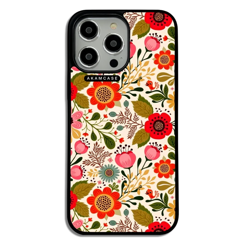 کاور آکام مدل AMC-WA14PROMAX-FLOWERS4 مناسب برای گوشی موبایل اپل iPhone 14 Pro Max