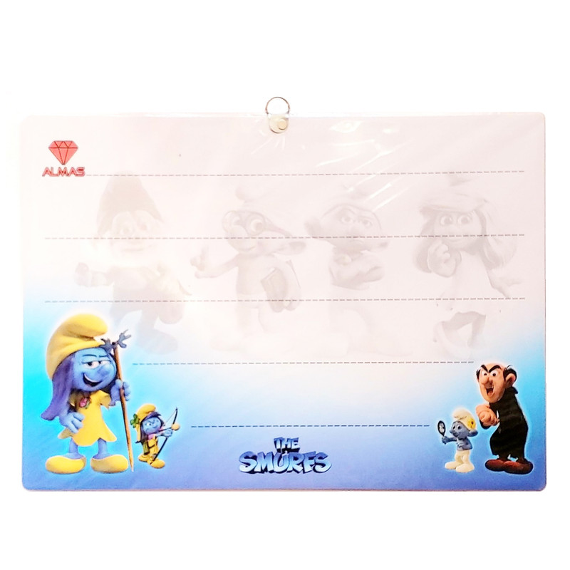 تخته وایت برد مدل اسمورف کد AL سایز 48x34 سانتی متر