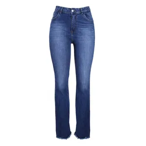 شلوار جین زنانه مدل دمپا ریش