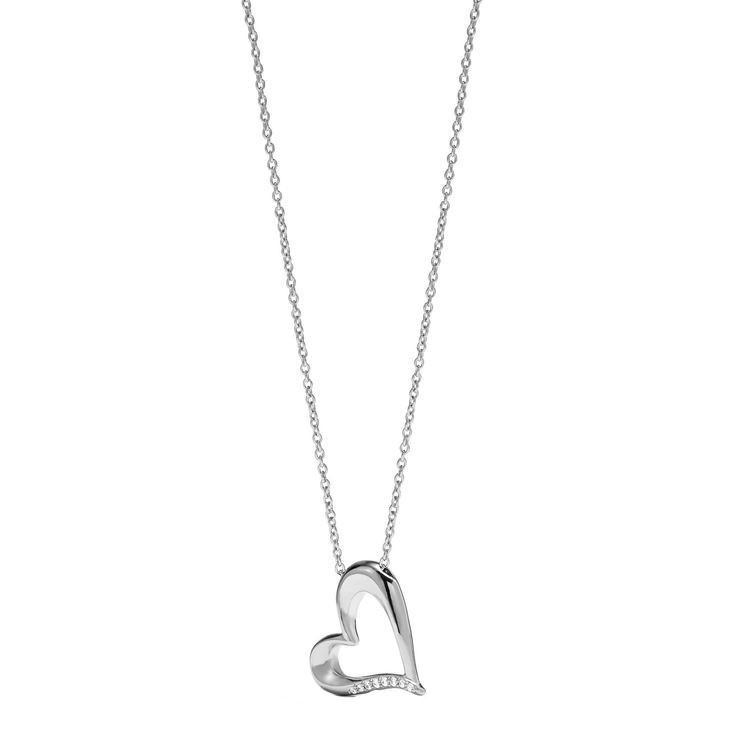 گردنبند نقره زنانه قیراط طرح قلب کد GH4194