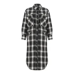 پالتو زنانه سرژه مدل چهارخانه 216581