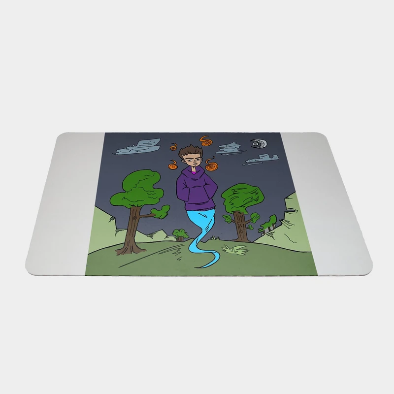 ماوس پد طرح شبح سایز 24x37 سانتی متر