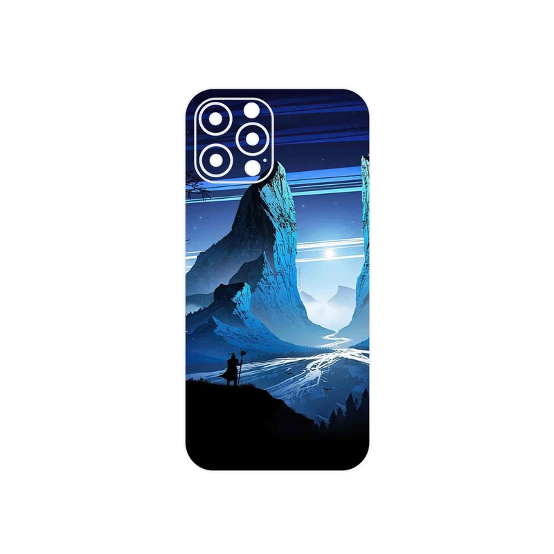 برچسب پوششی ماهوت مدل Blue Mountains Digital Art مناسب برای گوشی موبایل اپل iPhone 12 Pro Max