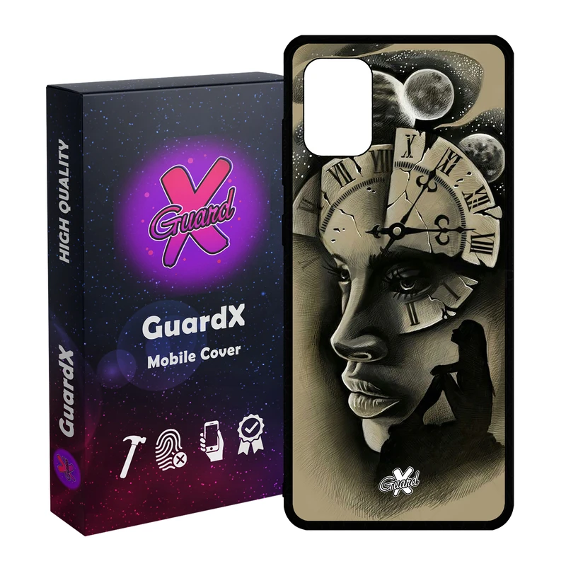 کاور گارد ایکس طرح Girl مدل Glass50353 مناسب برای گوشی موبایل سامسونگ Galaxy A31