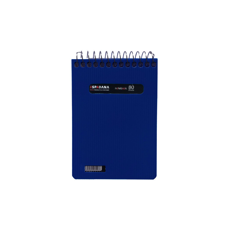 دفتر یادداشت 80 برگ اسپادانا طرح ساده بسته 2 عددی