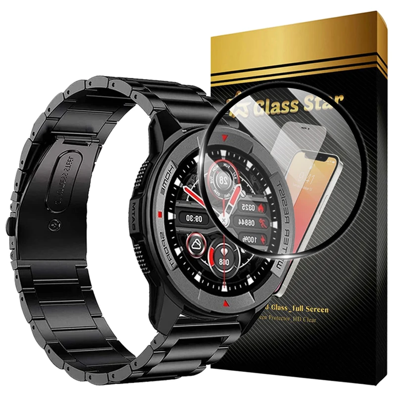 محافظ صفحه نمایش گلس استار مدل GWPM مناسب برای ساعت هوشمند شیائومی Mibro X1