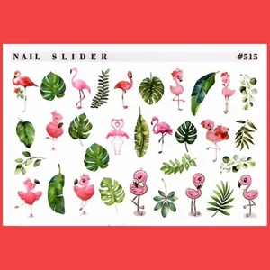 استیکر طراحی ناخن مدل فلامینگو کد 515