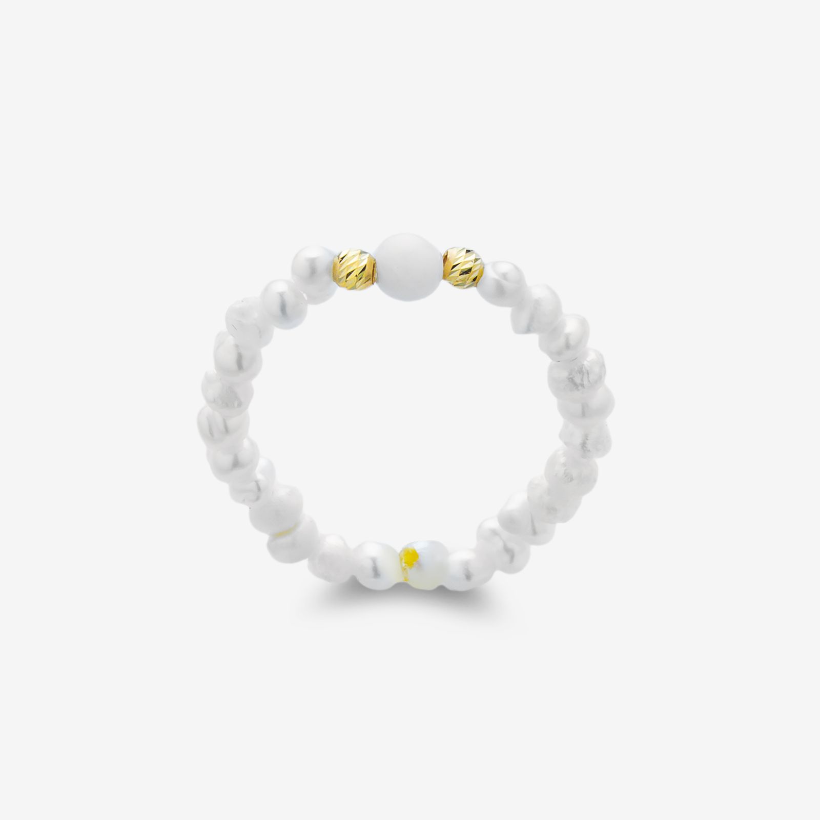 انگشتر طلا 18 عیار زنانه ناریا مدل مروارید سایز 56 -  - 1