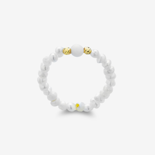 انگشتر طلا 18 عیار زنانه ناریا مدل مروارید سایز 56