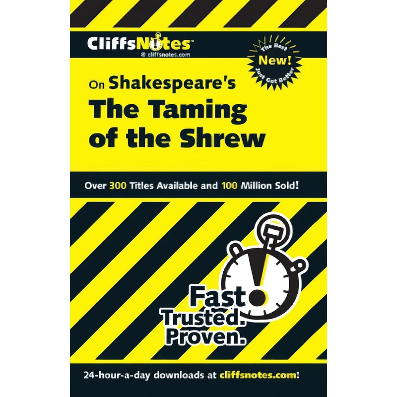 کتاب CliffsNotes on Shakespeare's The Taming of the Shrew  اثر Kate Maurer انتشارات CliffsNotes