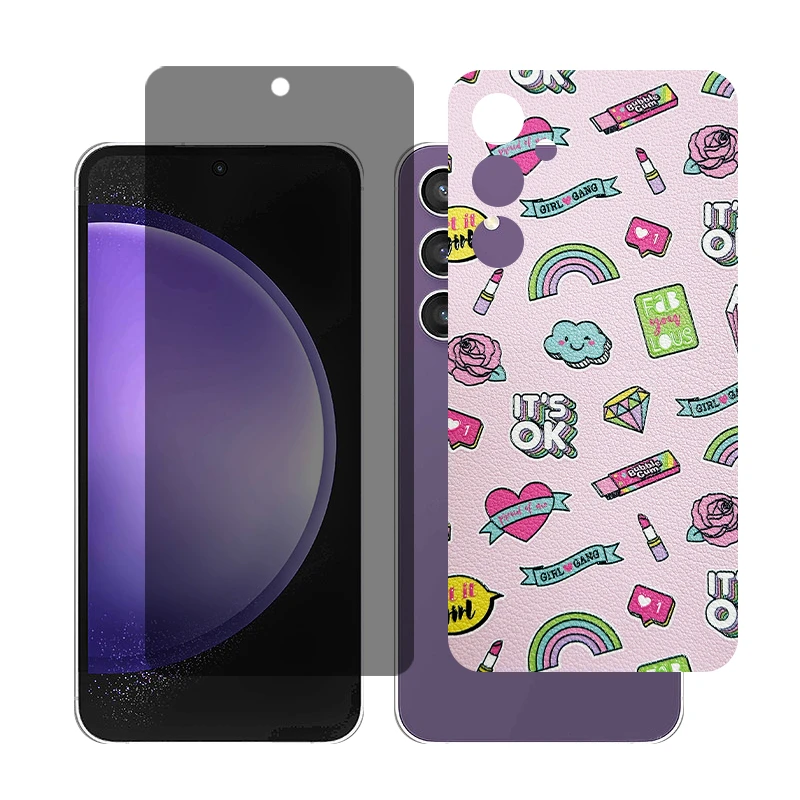 محافظ صفحه نمایش حریم شخصی گلس مدل Together مناسب برای گوشی موبایل سامسونگ Galaxy A55 به همراه برچسب پوششی 