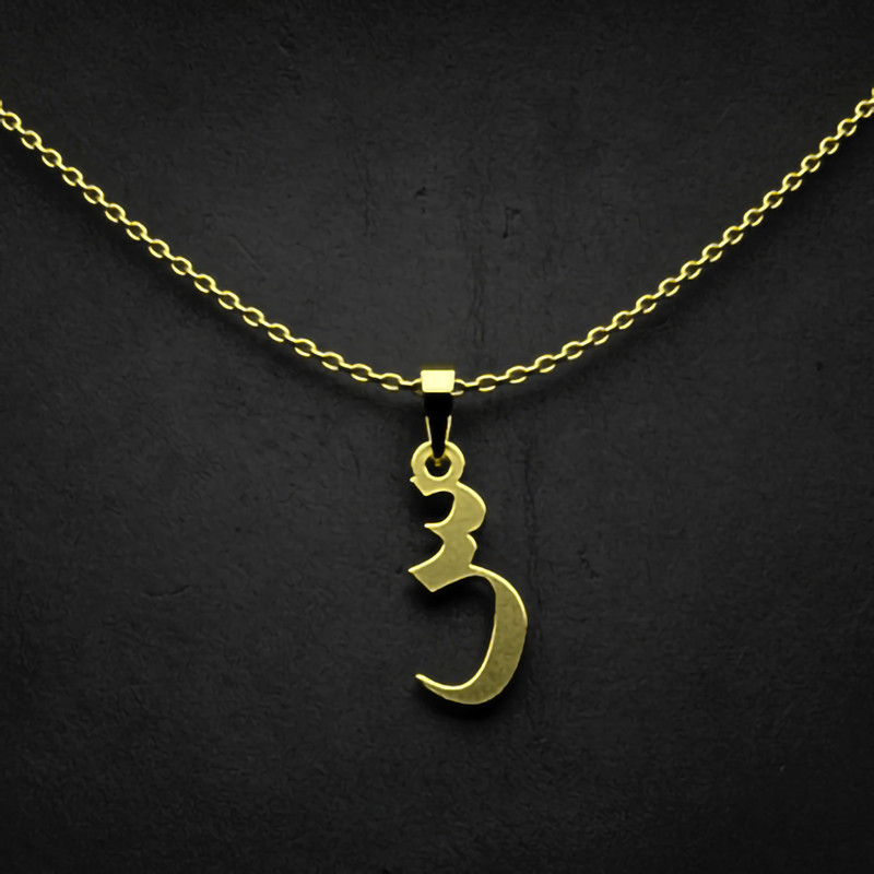گردنبند طلا 18 عیار زنانه مدوپد مدل حرف س کد I2-1-1603