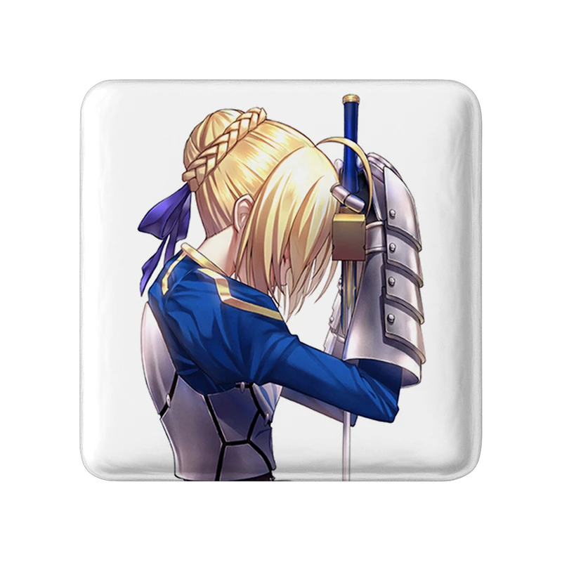 مگنت خندالو طرح التر انیمه فیت استی نایت Fate Stay Night  مدل مربعی کد 22780