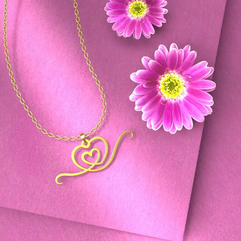 گردنبند طلا 18 عیار زنانه مدوپد مدل گل کد CA10914