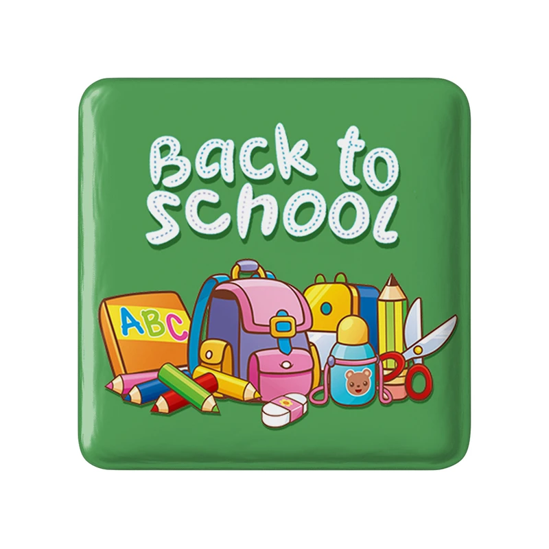 مگنت خندالو طرح بازگشت به مدرسه مدل مربعی کد 30044