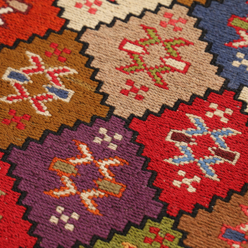 گلیم دستبافت دو و نیم متری مدل ورنی کد 4030202