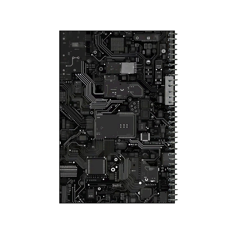دفتر نقاشی 80 برگ سیمی مدل برد الکترونیک کد v1