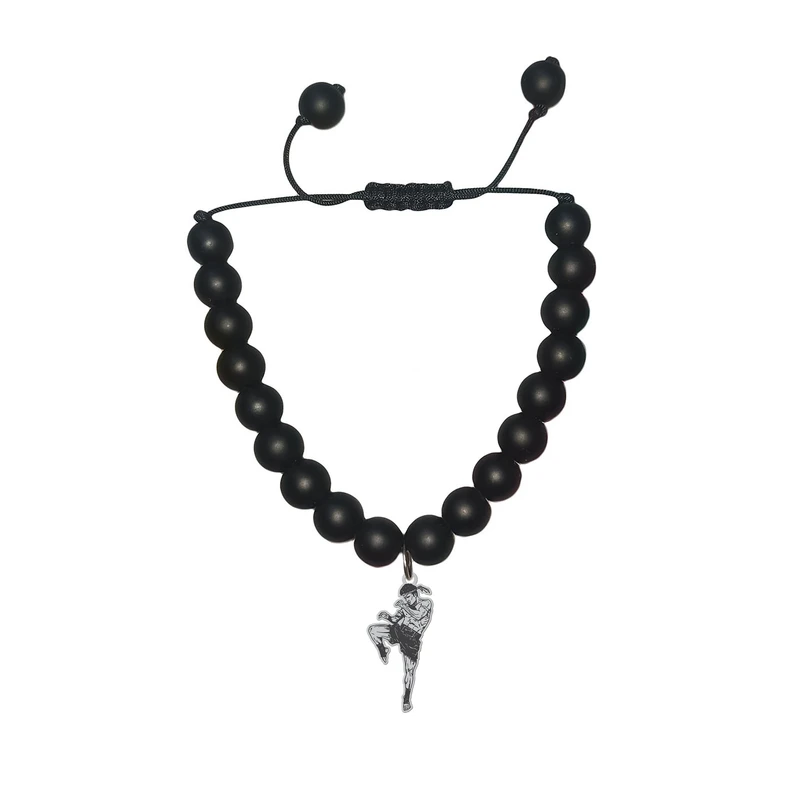 دستبند مهره‌ای هایکا مدل ورزشی رزمی کار کد ja.ha 121