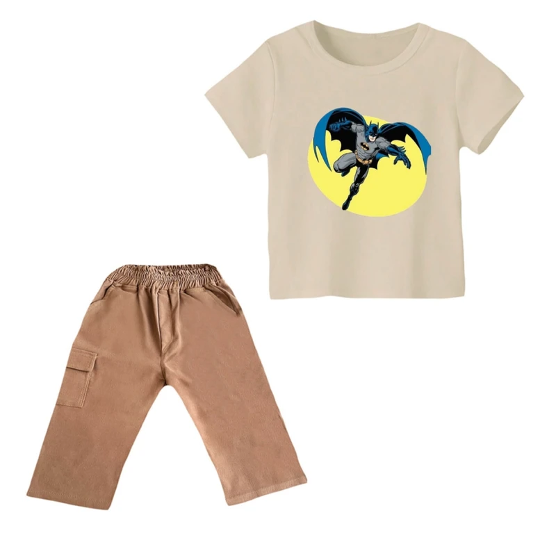 ست تی شرت و شلوارک پسرانه مدل بتمن کد ۲۴