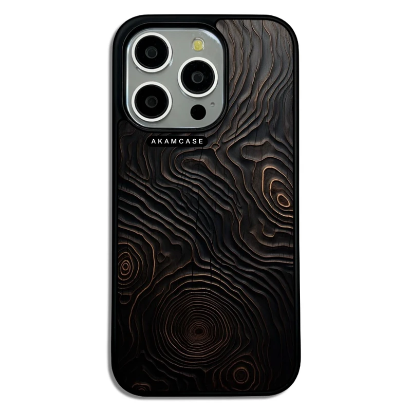 کاور آکام مدل AMC-WA15PRO-WOOD-10 مناسب برای گوشی موبایل اپل iPhone 15 Pro