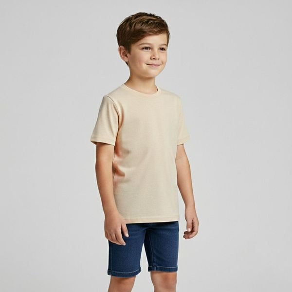 تی‌شرت آستین کوتاه پسرانه آریان نخ باف مدل 4812
