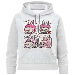 هودی دخترانه مدل A349 طرح لبوبو